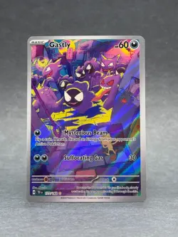 Pokemon - 177/162 Gastly SV05 Temporal Forces Illustration Rare Full Art TCG NM - Image 1
