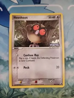 Pokemon TCG Hoothoot 59/115 EX Unseen Forces Stamped Reverse Holo Common NM - Image 1