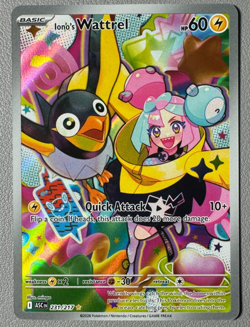 Pokemon Tcg Ascended Heroes Iono's Wattrel 231/217 Illustration Rare - Image 1