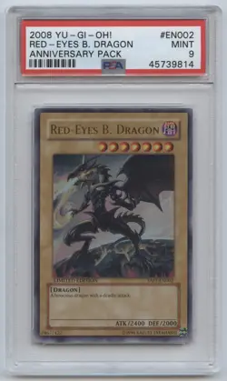 Yu-Gi-Oh! Anniversary Pack 1 LE Red-Eyes B. Dragon YAP1-EN002 Ultra PSA 9 MINT - Image 1