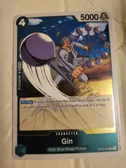 One Piece Pillars Of Strength Gin Foil OP03-024 Rare NM/M - Image 1