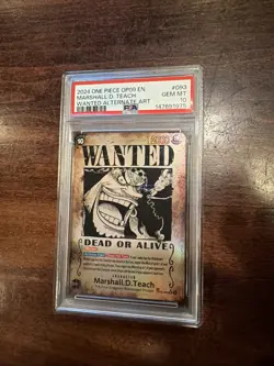 One Piece 2024 OP09 en Marshall D. Teach Manga Alternate Art #093 PSA 10 - Image 1