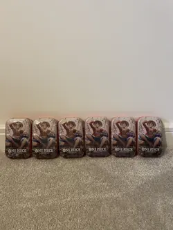 One Piece TS-02 Mini Tin X10 plus opened display case. - Image 1