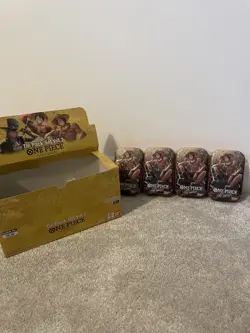 One Piece TS-02 Mini Tin X10 plus opened display case. - Image 2