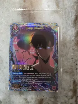 Union Arena Solo Leveling Sung Jinwoo Winner Pack UEPR/SLG-1-019 Sealed - Image 1