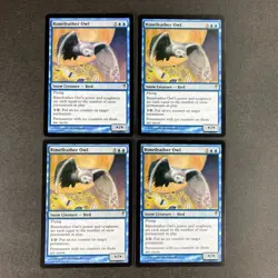 Set of x4, MTG Rimefeather Owl Coldsnap Regular - Image 1