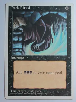 Dark Ritual 4th Edition MTG Magic English MTG Magic EX - Image 1