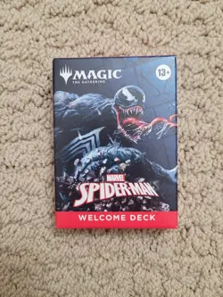 2025 SDCC Magic The Gathering x MTG Spider-Man Venom Black Welcome Deck - Image 1
