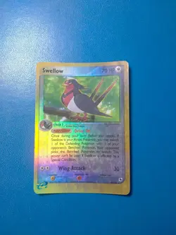 Pokemon card SWELLOW 46/109 reverse Holo eng exc - Image 1