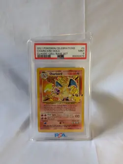 2021 Pokemon Celebrations Charizard-Holo Base Set #4 PSA 9 Mint - Image 1