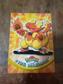 Magmar #126 2000 Topps TV Blue Logo Pokemon - Image 1