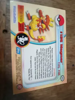 Magmar #126 2000 Topps TV Blue Logo Pokemon - Image 2
