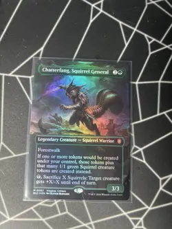 Chatterfang, Squirrel General (Borderless) Commander: Bloomburrow Foil - Image 1
