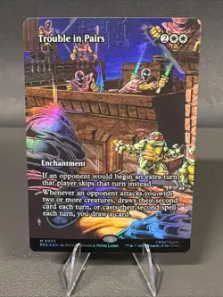 Trouble In Paris Borderless Magic Mtg Teenage Mutant Ninja Turtles Mythic - Image 1