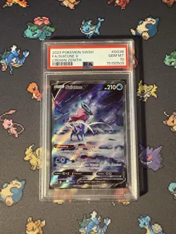 Pokemon Cards Suicune V GG38/GG70 Secret Rare Crown Zenith - PSA 10 GEM MINT - Image 1