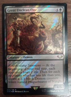 1x Great Unclean One (SURGE FOIL) - NM - Warhammer 40,000 - SPARROW MAGIC mtg - Image 1