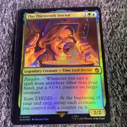 2023 MTG Magic the Gathering Dr WHO Doctor Who Foil 4 The Thirteenth Doctor 13th - Image 1