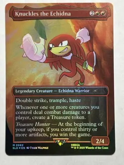 Knuckles the Echidna (Rainbow Foil) Secret Lair Drop Foil Magic The Gathering - Image 1