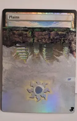 MTG Plains Warpope Altered Art Foil Basic Land - Image 1