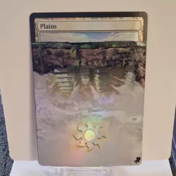 MTG Plains Warpope Altered Art Foil Basic Land - Image 2