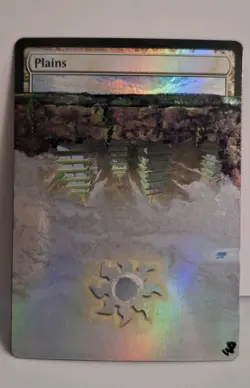 MTG Plains Warpope Altered Art Foil Basic Land - Image 3