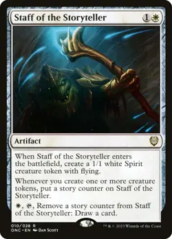 Staff of the Storyteller [Phyrexia: All Will Be One Commander] Near Mint - Image 1