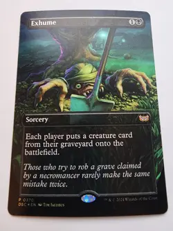 Exhume (Borderless) Commander: Duskmourn: House of Horror Foil - Image 1