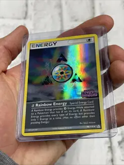 Delta Rainbow Energy 98/110 Holon Phantoms Reverse Holo LP Pokemon Card Nintendo - Image 2
