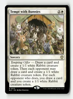 Tempt with Bunnies - Bloomburrow Commander - #13 - Non-Foil - NM - MTG - Image 1