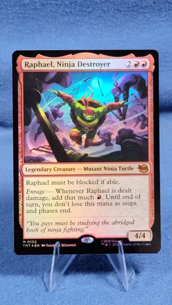 Raphael Ninja Destroyer Foil NM Mythic TMT 102 Teenage Mutant Ninja Turtles MTG - Image 1