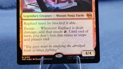 Raphael Ninja Destroyer Foil NM Mythic TMT 102 Teenage Mutant Ninja Turtles MTG - Image 3