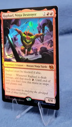 Raphael Ninja Destroyer Foil NM Mythic TMT 102 Teenage Mutant Ninja Turtles MTG - Image 4