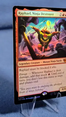 Raphael Ninja Destroyer Foil NM Mythic TMT 102 Teenage Mutant Ninja Turtles MTG - Image 5