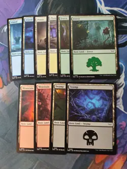 Basic Land set of 100 - Each Land | 7% Off 2+ | Duskmourn | NM | MTG - Image 1