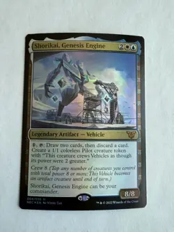Shorikai, Genesis Engine - FOIL - NEC - MTG Commander - Slight Curl - Image 1