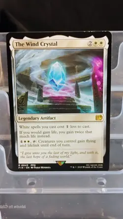 Magic: The Gathering The Wind Crystal Legendary Artifact Rare White FFIII - Image 1