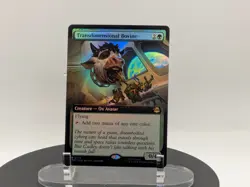 MTG Transdimensional Bovine EXTENDED ART FOIL #0274 TMNT Rare NM Magic - Image 1