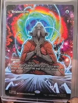 Brainstorm (Borderless) Teenage Mutant Ninja Turtles MTG Regular Near Mint - Image 3