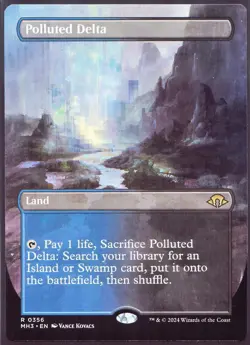 Polluted Delta - 356 Borderless not foil MTG MH3 - Image 1