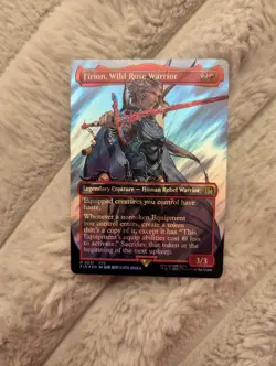 Firion, Wild Rose Warrior - MTG - Final Fantasy - Borderless Surge Foil - NM - Image 1