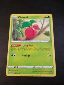 Pokemon Brilliant Stars Cherubi Common Card 012/172 NM - Image 1