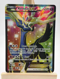 Pokemon TCG Xerneas EX (146 Full Art) 146/146 XY Holo LP - Image 1