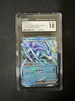 Pokemon Suicune EX 010/034 Holo CLB Trading Card Game Classic CGC 10 Gem Mint - Image 1