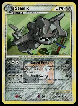 Pokemon Card - Steelix Crosshatch Unleashed League Promo 24/95 Reverse Holo - Image 1