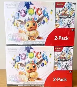 Pokemon Prismatic Evolutions 2 ETBs + 2 Booster Bundles TCG - Costco Pack 🔥 - Image 1