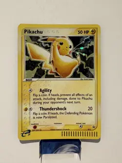 Pikachu Holo #12 Black Star PROMO Pokemon 2003 HOLO LP+ - Image 1