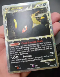 Umbreon Prime 86/90 Pokemon Undaunted Holo Rare 2010 LP - Image 3