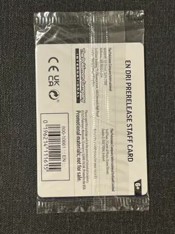 Pokemon Sealed Destined Rivals STAFF Prerelease Promos 4x Cards *MOUTH SWIRL* - Image 2