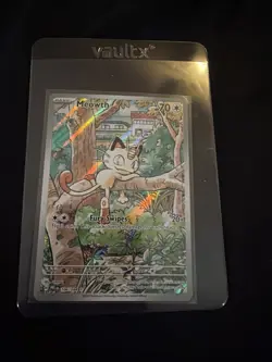Pokemon TCG Meowth 106/094 Illustration Rare Near Mint Phantasmal Flames - Image 1