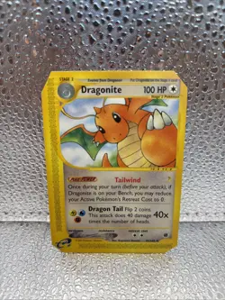Pokemon Card - Dragonite Expedition 43/165 Rare Non-Holo MISCUT - Image 2